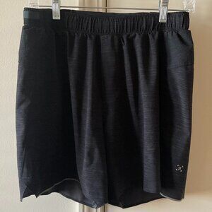Lululemon Surge Short 6" Lined Deep Coal Black / Medium